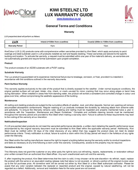 Lux General Terms and Conditions